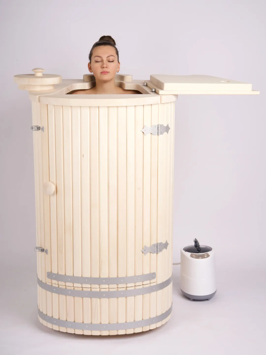 Fitosauna Masywna z drewna lipowego + generator pary 2000W