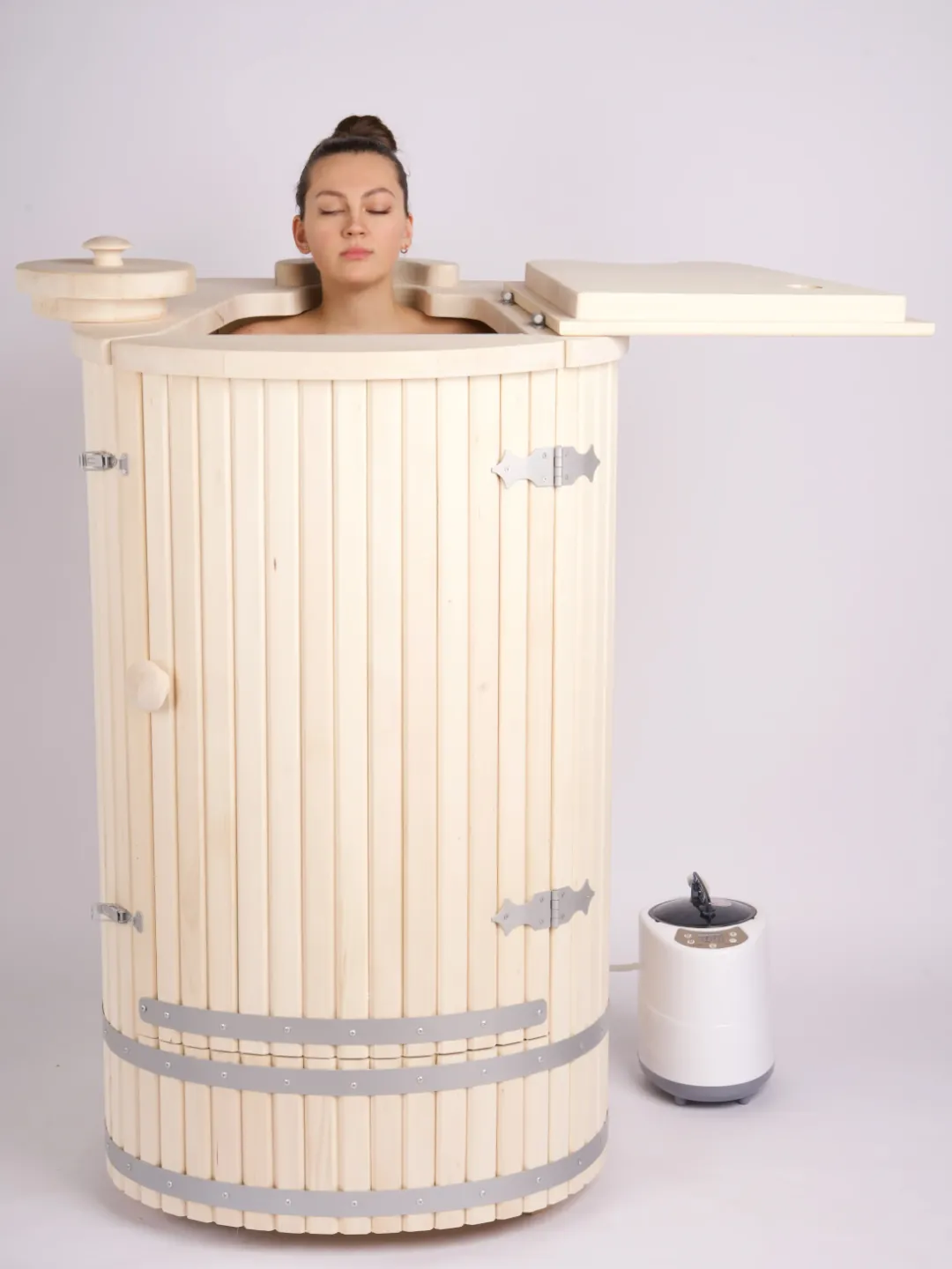 Fitosauna Slim z drewna lipowego + generator pary 2000W - obrazek 6